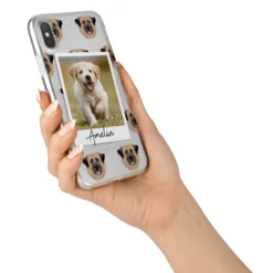 Personalised Dog Photo IPhone Case -CaseCraze Store Personalised Dog Photo iPhone X Bumper Case on Silver iPhone Alternative Image 2 16a022ed d2b7 4620 84a1 65977e9ac1d5