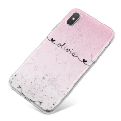 Personalised Faux Glitter & Marble Name Apple IPhone Case -CaseCraze Store Personalised Faux Glitter Marble Name iPhone X Bumper Case on Silver iPhone 9613e786 665d 46da 9a5c bb660a3d0c03