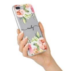 Personalised Flowers IPhone Case 34 Personalised Flowers IPhone Case -CaseCraze Store Personalised Flowers iPhone 7 Plus Bumper Case on Silver iPhone Alternative Image
