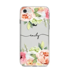 Personalised Flowers IPhone Case 27 Personalised Flowers IPhone Case -CaseCraze Store Personalised Flowers iPhone 8 Bumper Case on Silver iPhone