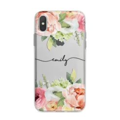 Personalised Flowers IPhone Case 24 Personalised Flowers IPhone Case -CaseCraze Store Personalised Flowers iPhone X Bumper Case on Silver iPhone Alternative Image 1 4f7dc17f af41 4490 b097 d99fc1d1898d