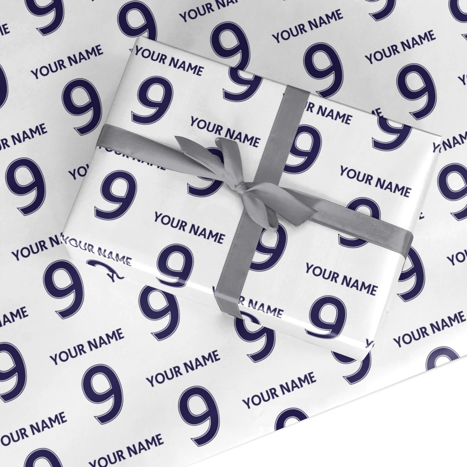 Personalised Football Name And Number Wrapping Paper 1 Personalised Football Name And Number Wrapping Paper
