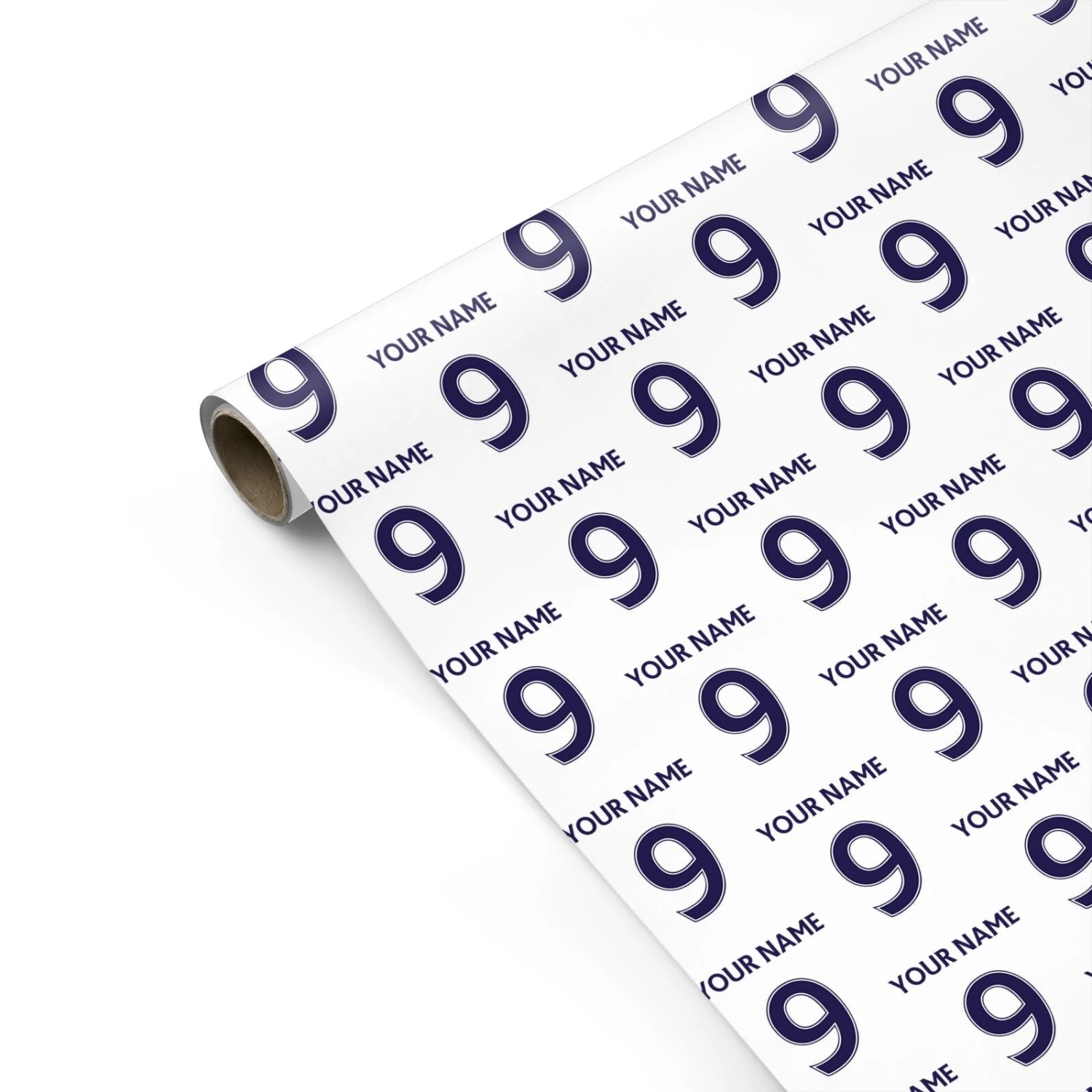 Personalised Football Name And Number Wrapping Paper 2 Personalised Football Name And Number Wrapping Paper - Image 2