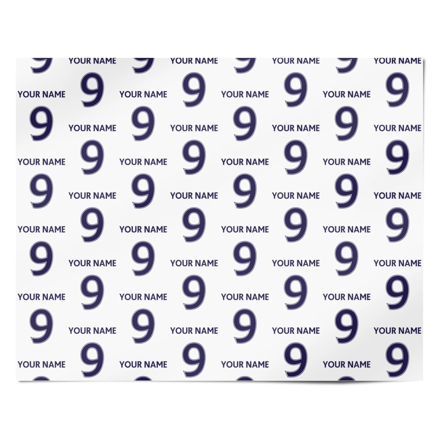 Personalised Football Name And Number Wrapping Paper 4 Personalised Football Name And Number Wrapping Paper - Image 4