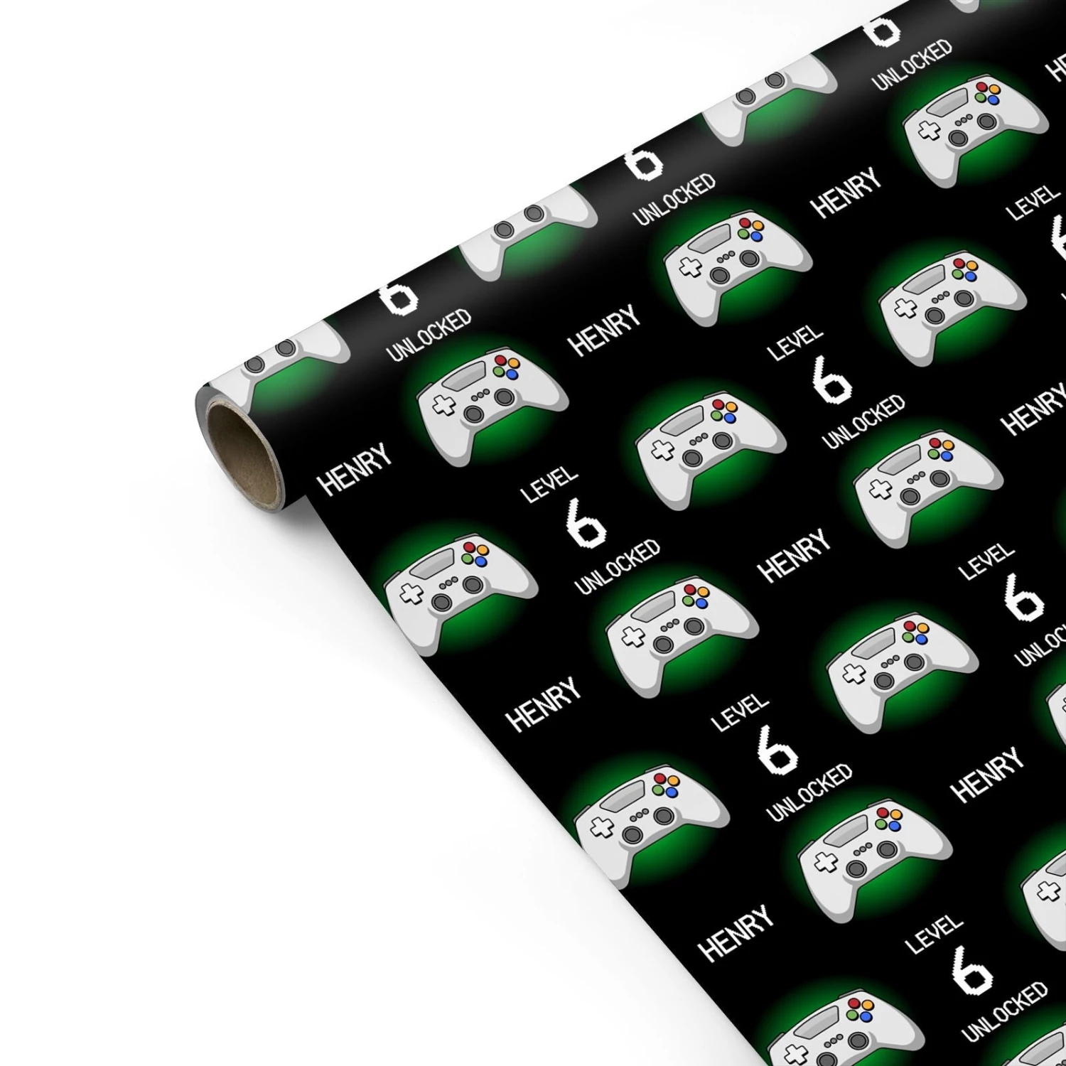 Personalised Gaming Wrapping Paper 2 Personalised Gaming Wrapping Paper - Image 2