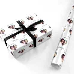 Personalised Happy Anniversary Wrapping Paper -CaseCraze Store Personalised Happy Anniversary Personalised Wrapping Paper