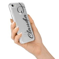 Personalised Heart Name IPhone Case -CaseCraze Store Personalised Heart Name iPhone 7 Bumper Case on Silver iPhone Alternative Image