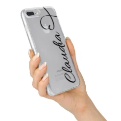 Personalised Heart Name IPhone Case -CaseCraze Store Personalised Heart Name iPhone 7 Plus Bumper Case on Silver iPhone Alternative Image