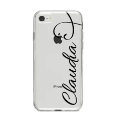 Personalised Heart Name IPhone Case -CaseCraze Store Personalised Heart Name iPhone 8 Bumper Case on Silver iPhone