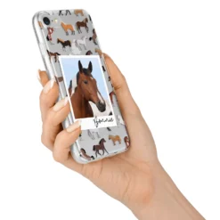 Personalised Horse Photo IPhone Case -CaseCraze Store Personalised Horse Photo iPhone 7 Bumper Case on Silver iPhone Alternative Image