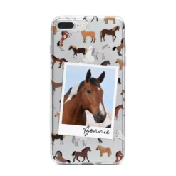 Personalised Horse Photo IPhone Case -CaseCraze Store Personalised Horse Photo iPhone 7 Plus Bumper Case on Silver iPhone