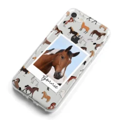 Personalised Horse Photo IPhone Case -CaseCraze Store Personalised Horse Photo iPhone 8 Bumper Case on Silver iPhone Alternative Image