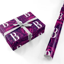 Personalised Ink Marble Wrapping Paper -CaseCraze Store Personalised Ink Marble Personalised Wrapping Paper