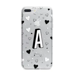 Personalised Love Alphabet IPhone Case -CaseCraze Store Personalised Love Alphabet iPhone 7 Plus Bumper Case on Silver iPhone
