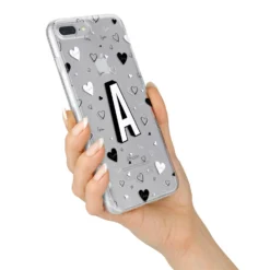 Personalised Love Alphabet IPhone Case -CaseCraze Store Personalised Love Alphabet iPhone 7 Plus Bumper Case on Silver iPhone Alternative Image