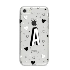 Personalised Love Alphabet IPhone Case -CaseCraze Store Personalised Love Alphabet iPhone 8 Bumper Case on Silver iPhone