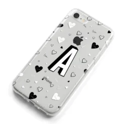 Personalised Love Alphabet IPhone Case -CaseCraze Store Personalised Love Alphabet iPhone 8 Bumper Case on Silver iPhone Alternative Image