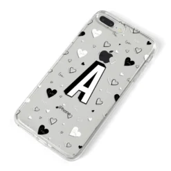 Personalised Love Alphabet IPhone Case -CaseCraze Store Personalised Love Alphabet iPhone 8 Plus Bumper Case on Silver iPhone Alternative Image