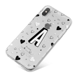 Personalised Love Alphabet IPhone Case -CaseCraze Store Personalised Love Alphabet iPhone X Bumper Case on Silver iPhone