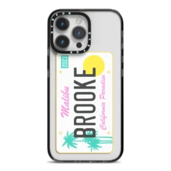 Personalised Malibu License Plate IPhone Case