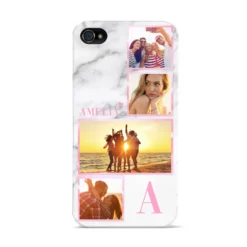 Personalised Marble Photo Collage IPhone Case -CaseCraze Store Personalised Marble Photo Collage Apple iPhone 4s Case