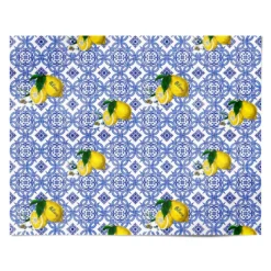Personalised Mediterranean Tiles And Lemons Wrapping Paper 7 Personalised Mediterranean Tiles And Lemons Wrapping Paper -CaseCraze Store Personalised Mediterranean Tiles and Lemons Personalised Wrapping Paper Alternative