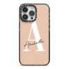 Personalised Nude Colour Initial IPhone Case