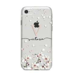 Personalised Petals IPhone Case 27 Personalised Petals IPhone Case -CaseCraze Store Personalised Petals iPhone 8 Bumper Case on Silver iPhone