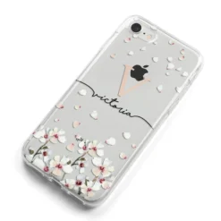 Personalised Petals IPhone Case 28 Personalised Petals IPhone Case -CaseCraze Store Personalised Petals iPhone 8 Bumper Case on Silver iPhone Alternative Image