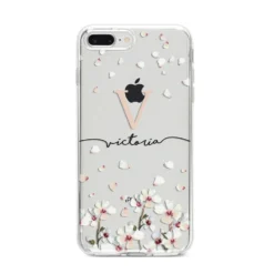 Personalised Petals IPhone Case 29 Personalised Petals IPhone Case -CaseCraze Store Personalised Petals iPhone 8 Plus Bumper Case on Silver iPhone