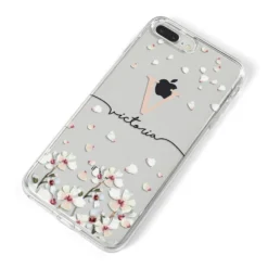 Personalised Petals IPhone Case 30 Personalised Petals IPhone Case -CaseCraze Store Personalised Petals iPhone 8 Plus Bumper Case on Silver iPhone Alternative Image
