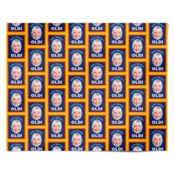 Personalised Photo Funny Oldi Birthday Wrapping Paper -CaseCraze Store Personalised Photo Funny Oldi Birthday Personalised Wrapping Paper Alternative