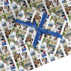 Personalised Photo Grid Wrapping Paper