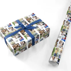Personalised Photo Grid Wrapping Paper -CaseCraze Store Personalised Photo Grid Personalised Wrapping Paper