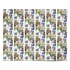 Personalised Photo Grid Wrapping Paper -CaseCraze Store Personalised Photo Grid Personalised Wrapping Paper Alternative