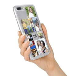 Personalised Photo Grid IPhone Case -CaseCraze Store Personalised Photo Grid iPhone 7 Plus Bumper Case on Silver iPhone Alternative Image