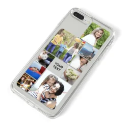 Personalised Photo Grid IPhone Case -CaseCraze Store Personalised Photo Grid iPhone 8 Plus Bumper Case on Silver iPhone Alternative Image