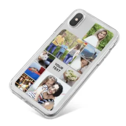 Personalised Photo Grid IPhone Case -CaseCraze Store Personalised Photo Grid iPhone X Bumper Case on Silver iPhone