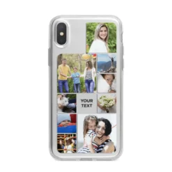 Personalised Photo Grid IPhone Case -CaseCraze Store Personalised Photo Grid iPhone X Bumper Case on Silver iPhone Alternative Image 1