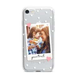 Personalised Photo Love Hearts IPhone Case -CaseCraze Store Personalised Photo Love Hearts iPhone 7 Bumper Case on Silver iPhone