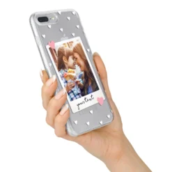 Personalised Photo Love Hearts IPhone Case -CaseCraze Store Personalised Photo Love Hearts iPhone 7 Plus Bumper Case on Silver iPhone Alternative Image