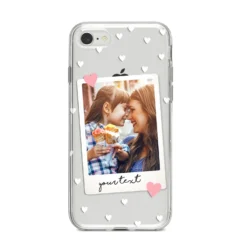 Personalised Photo Love Hearts IPhone Case -CaseCraze Store Personalised Photo Love Hearts iPhone 8 Bumper Case on Silver iPhone
