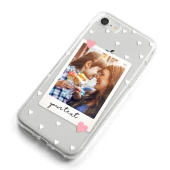 Personalised Photo Love Hearts IPhone Case -CaseCraze Store Personalised Photo Love Hearts iPhone 8 Bumper Case on Silver iPhone Alternative Image