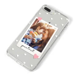 Personalised Photo Love Hearts IPhone Case -CaseCraze Store Personalised Photo Love Hearts iPhone 8 Plus Bumper Case on Silver iPhone Alternative Image