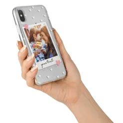 Personalised Photo Love Hearts IPhone Case -CaseCraze Store Personalised Photo Love Hearts iPhone X Bumper Case on Silver iPhone Alternative Image 2 60f87fe1 77c6 484a 84b1 06c96a92f371