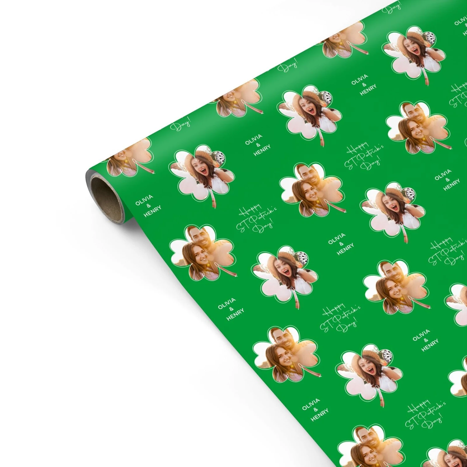 Personalised Photo St Patricks Day Wrapping Paper 2 Personalised Photo St Patricks Day Wrapping Paper - Image 2