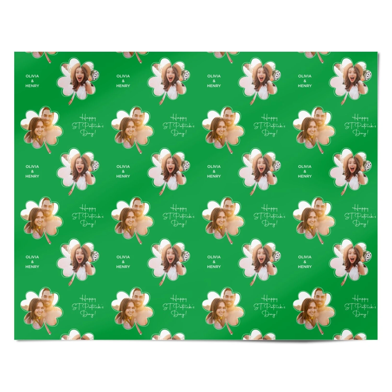 Personalised Photo St Patricks Day Wrapping Paper 4 Personalised Photo St Patricks Day Wrapping Paper - Image 4