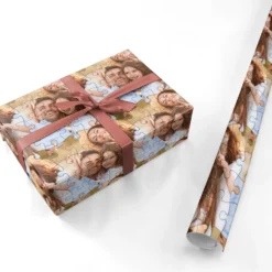 Personalised Photo Upload Puzzle Effect Wrapping Paper -CaseCraze Store Personalised Photo Upload Puzzle Effect Personalised Wrapping Paper