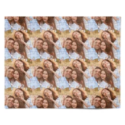Personalised Photo Upload Puzzle Effect Wrapping Paper -CaseCraze Store Personalised Photo Upload Puzzle Effect Personalised Wrapping Paper Alternative