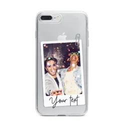 Personalised Photo With Text IPhone Case -CaseCraze Store Personalised Photo with Text iPhone 7 Plus Bumper Case on Silver iPhone